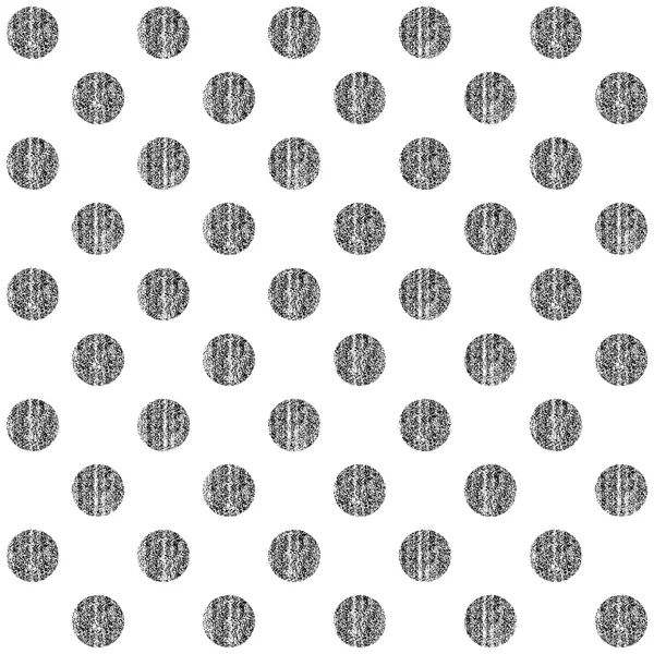 Seamless pattern with black polka dots — Stock Vector