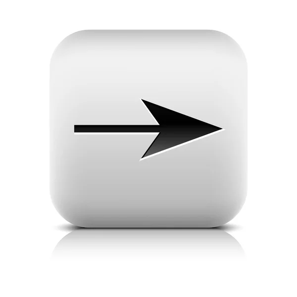 Gray icon with black arrow sign — Stock Vector