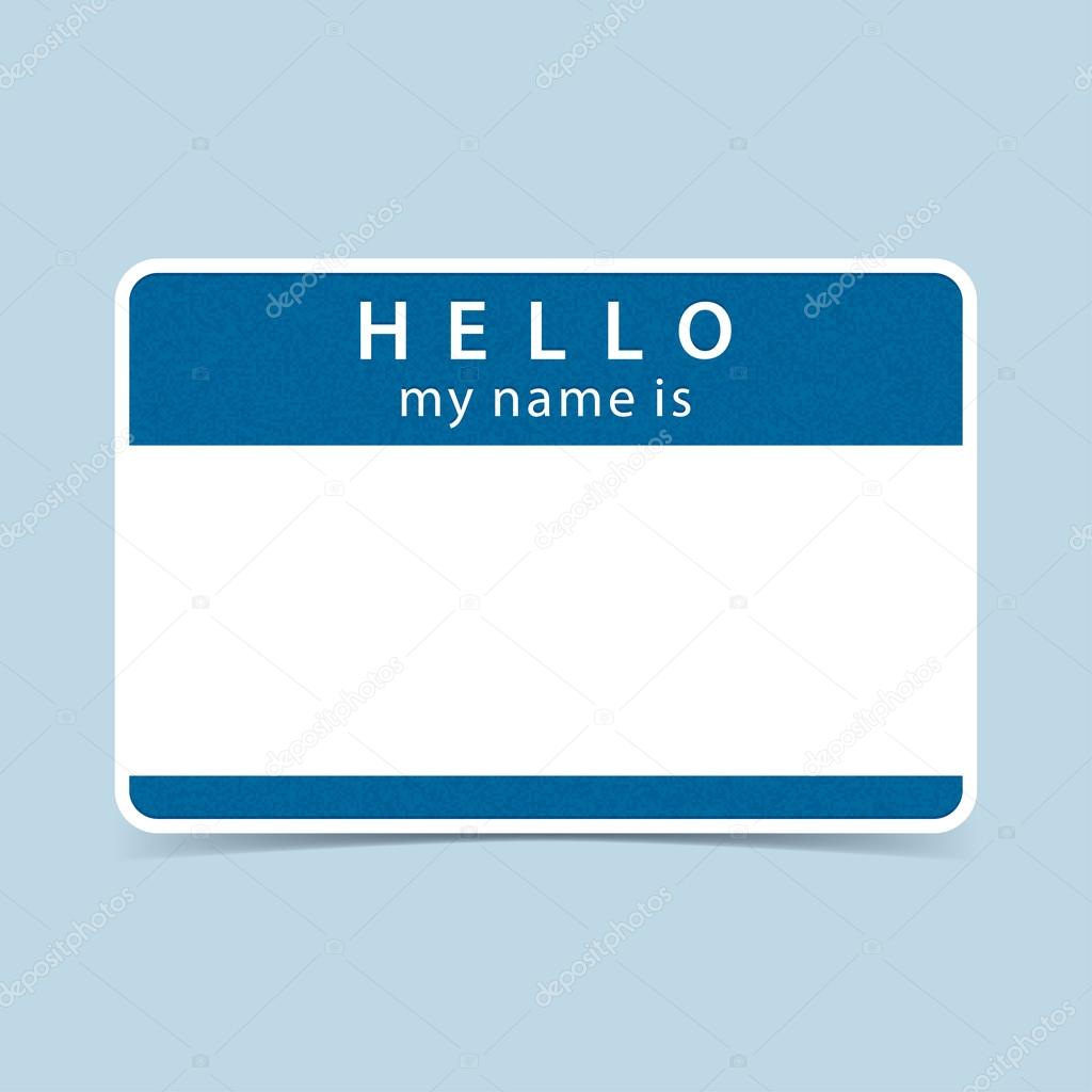 Blue blank name tag Stock Vector Image by ©ifeelgood #56706863