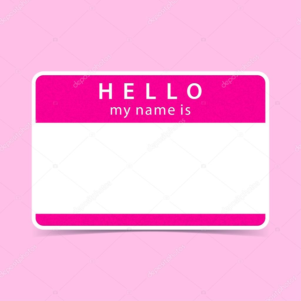 999 Pink background nametag Mẫu nametag đẹp, tải ngay không cần đăng ký