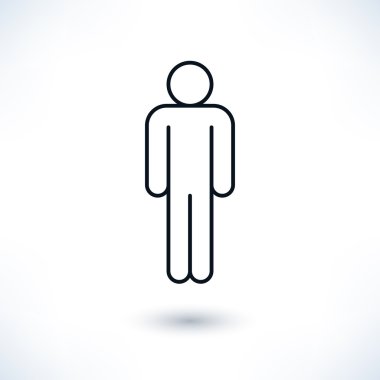 Siyah kontur işaret standları dostum