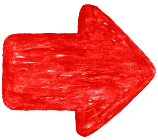 Señal de flecha roja — Foto de Stock