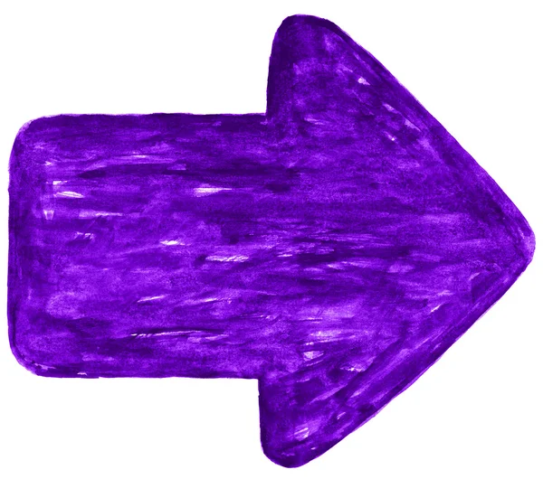 Purple arrow sign — Stock Photo, Image