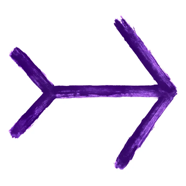 Purple arrow sign — Stock Photo, Image
