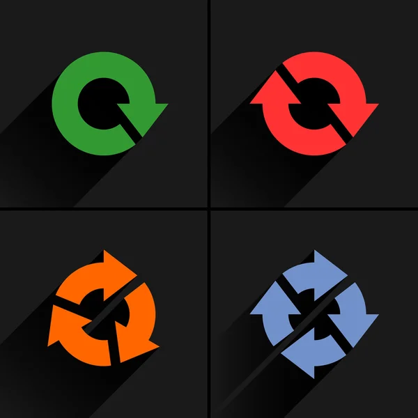 Actualización de icono de flecha 4 — Vector de stock
