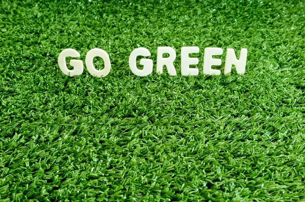 Go green conceptual — Stock Photo, Image