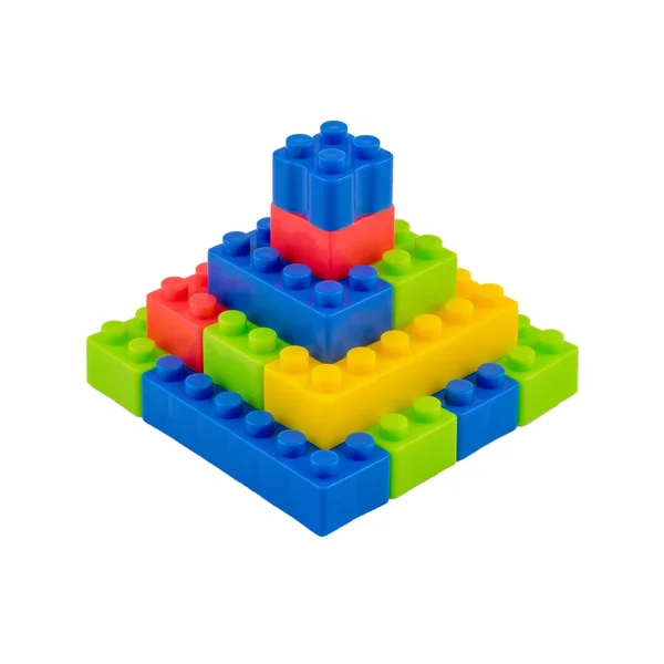 Colorful plastic toy blocks for kids — Stock Photo, Image