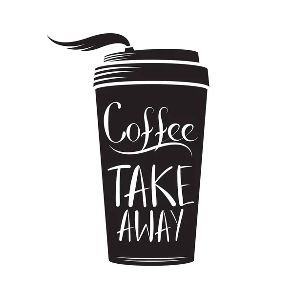 Take Away Coffee Concept Vector Illustration — Stock Vector