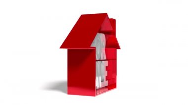 Satış konsepti - geometrik yapı şekli - emlak teklif konsepti - 3840x2160 px).