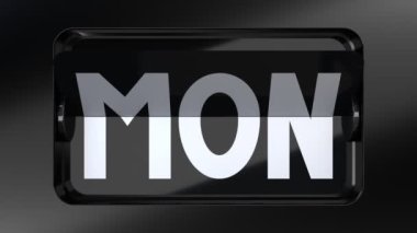 Haftanın Günleri Takvimi - Pazar 'dan Cumartesi' ye kadar, pürüzsüz döngü - 3840x2160 px).