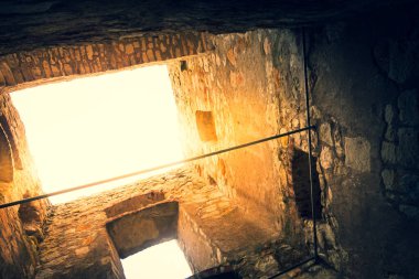 Polonya, Kazimierz Dolny 'deki bir şatonun kalıntıları