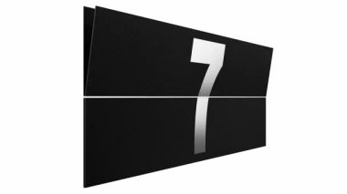 Takvim değişimi 1 'den 31' e - 3D 4k animasyon (3840x2160 px).