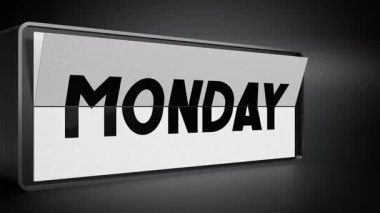 Dönen takvim, haftanın günlerini Pazar 'dan Cumartesi' ye çeviriyor - 3840x2160 px).