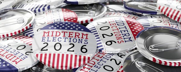 Промежуточные выборы в США 2026 года - 3D иллюстрация