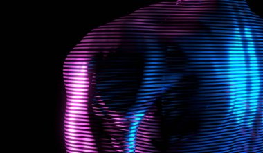 Kas gücü olan erkek kol - 3 boyutlu illüstrasyon