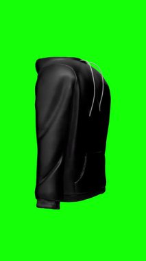 Siyah kapüşonlu döner - yeşil arka planda izole - 3D animasyon