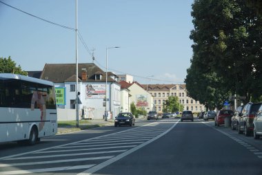 Moravya Silezya Bölgesi, Çek Cumhuriyeti - 14 Ağustos 2025 - Novy Jicin yakınlarındaki küçük bir Çek köyüne giriş