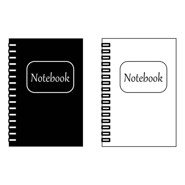 Vector Image Notepad Notes White Background Notepad Weekly Notebook Write — Stock Vector