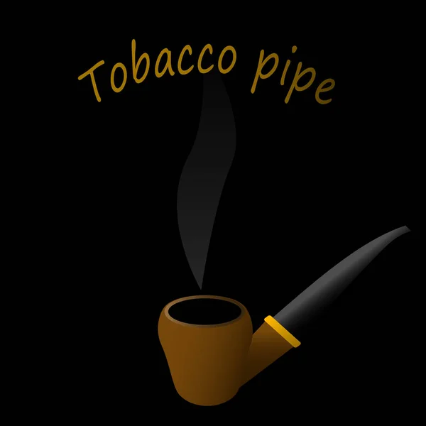 Panneau Magasin Vendant Des Pipes Tabac Tabac Vitrine Tabac Fumeur — Image vectorielle