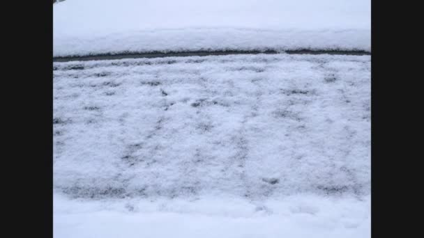 Descongelación Nieve Ventana Trasera Del Coche Calentador Ventanas Del Coche — Vídeos de Stock