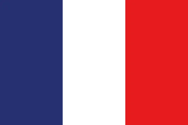 Drapeau National Pays Européen France Drapeau République Française Jour France — Image vectorielle