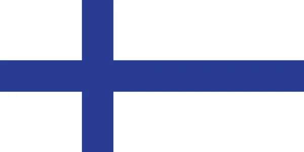 Národní Vlajka Vektorového Obrazu Finské Republiky Finská Vlajka Den Nezávislosti — Stockový vektor