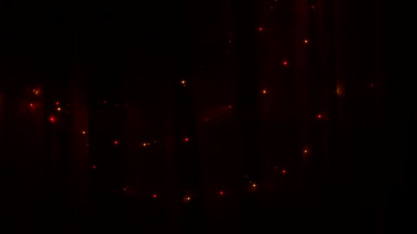 어두운 곳에서 복장의 반짝이는 운명의 크리스마스 크리스마스 새해였지 전기등 비디오 — 비디오