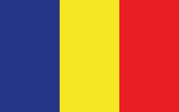 Bandiera Nazionale Del Paese Romania Bandiera Rumena Simbolo Stato Rumeno — Vettoriale Stock