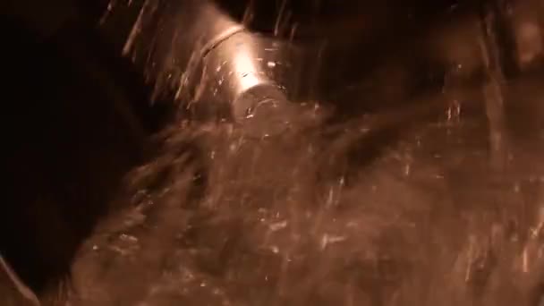 Tambor Rotativo Tanque Água Máquina Lavar Roupa Processo Lavagem Reparação — Vídeo de Stock