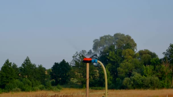 Sistema Riego Base Agua Campo Agrícola Riego Campo Agrícola Agua — Vídeos de Stock