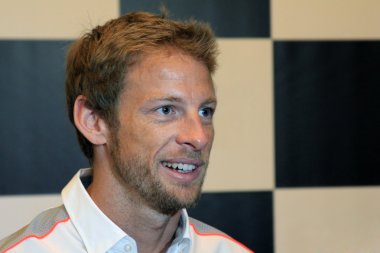 Pilot F1 of Vodafone McLaren Mercedes Team Jenson Button clipart