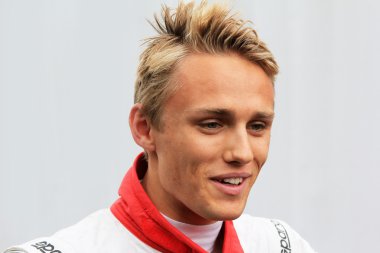 Pilot of Marussia  F1 Team Max Chilton clipart