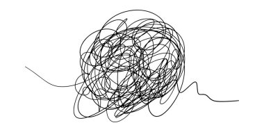 Karalama kabataslak kalem ve karalama beyaz arkaplan .vektör illüstrasyonunda izole.