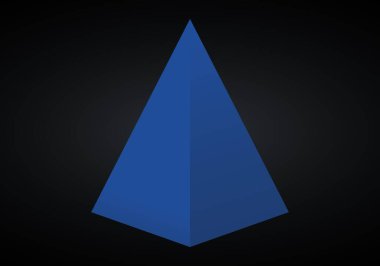 Vektör 3 boyutlu piramit bilgisi. 1 seçenek, parça, adım, süreç içeren iş ilerlemesi bilgi grafikleri kavramı. Katmanlı performans grafik sunumu.