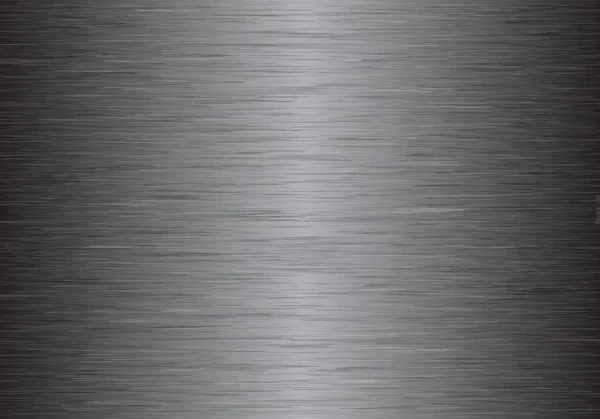 Gris Metálico Cepillado Metal Textura Abstracta Fondo Vectorial — Archivo Imágenes Vectoriales