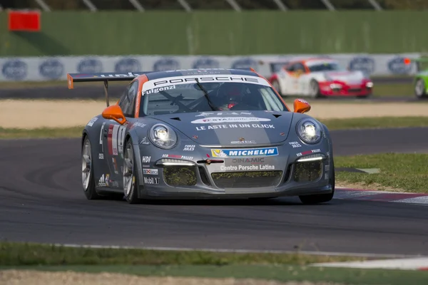 Porsche Carrera Cup Italia car racing — Stock Photo, Image