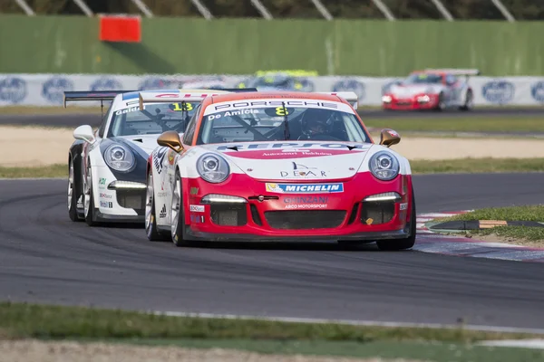 Porsche Carrera Cup Italia carreras de coches —  Fotos de Stock