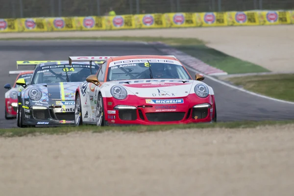 Porsche Carrera Cup Italia auto race — Stockfoto