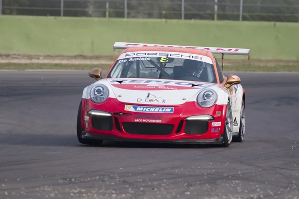 Автомобильные гонки Porsche Carrera Cup Italia — стоковое фото