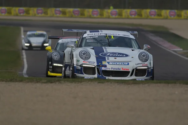 Автомобильные гонки Porsche Carrera Cup Italia — стоковое фото