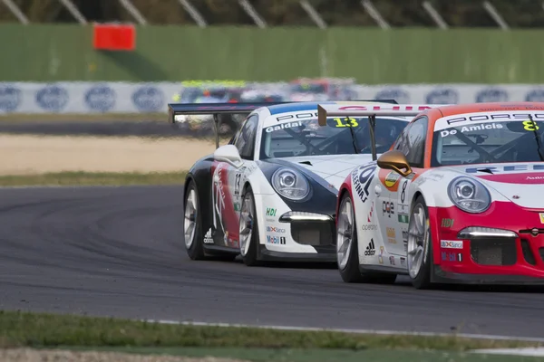 Porsche Carrera Cup Italia corridas de carros — Fotografia de Stock