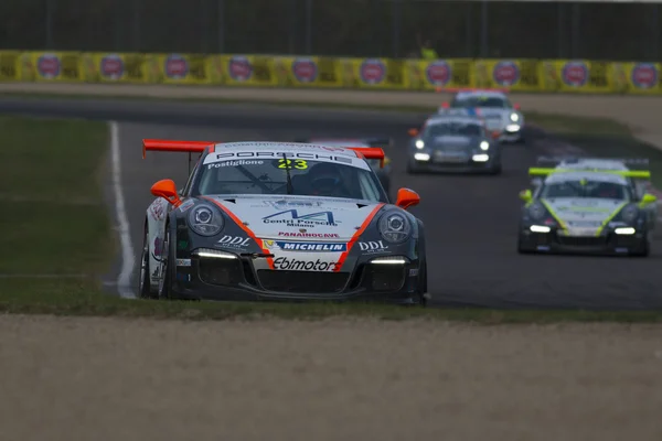 Porsche Carrera Cup Italia auto race — Stockfoto