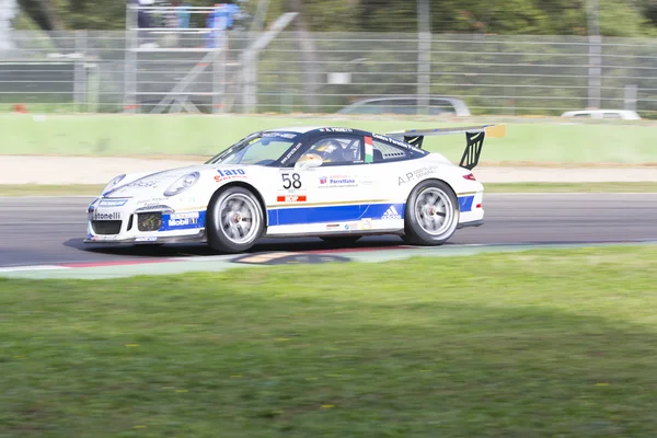 Porsche Carrera Cup Italia araba yarışı — Stok fotoğraf