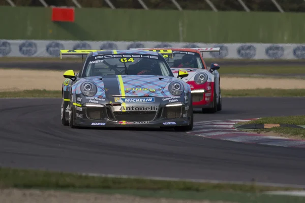 Автомобильные гонки Porsche Carrera Cup Italia — стоковое фото