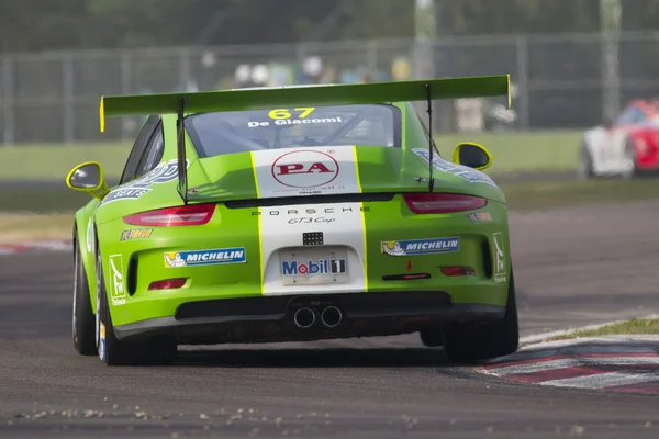 Porsche Carrera Cup Italia voiture de course Images De Stock Libres De Droits