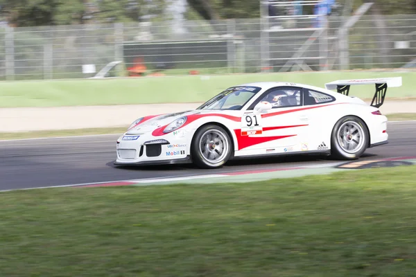 Wyścigi samochodowe Porsche Carrera Cup Italia — Zdjęcie stockowe