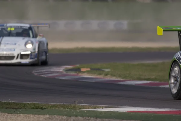 Porsche Carrera Cup Italia car racing — Stock Photo, Image