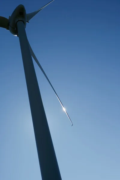 Turbina wiatrowa - czas obrazu — Zdjęcie stockowe