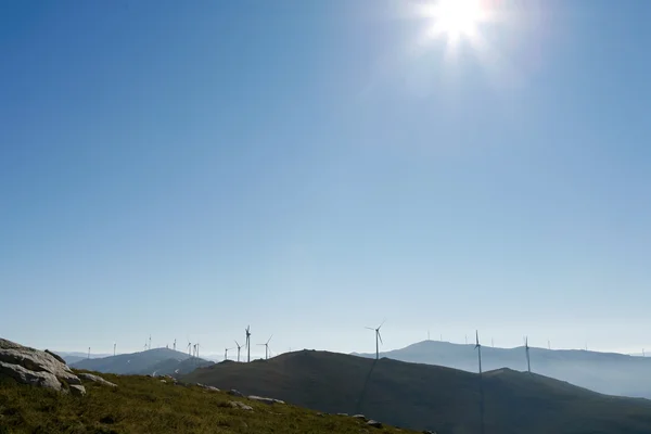 Windmill landscape - Stock image — Stock Photo, Image