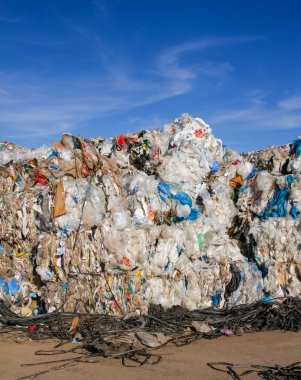 Plastik atık geri dönüşüm - stok görüntü